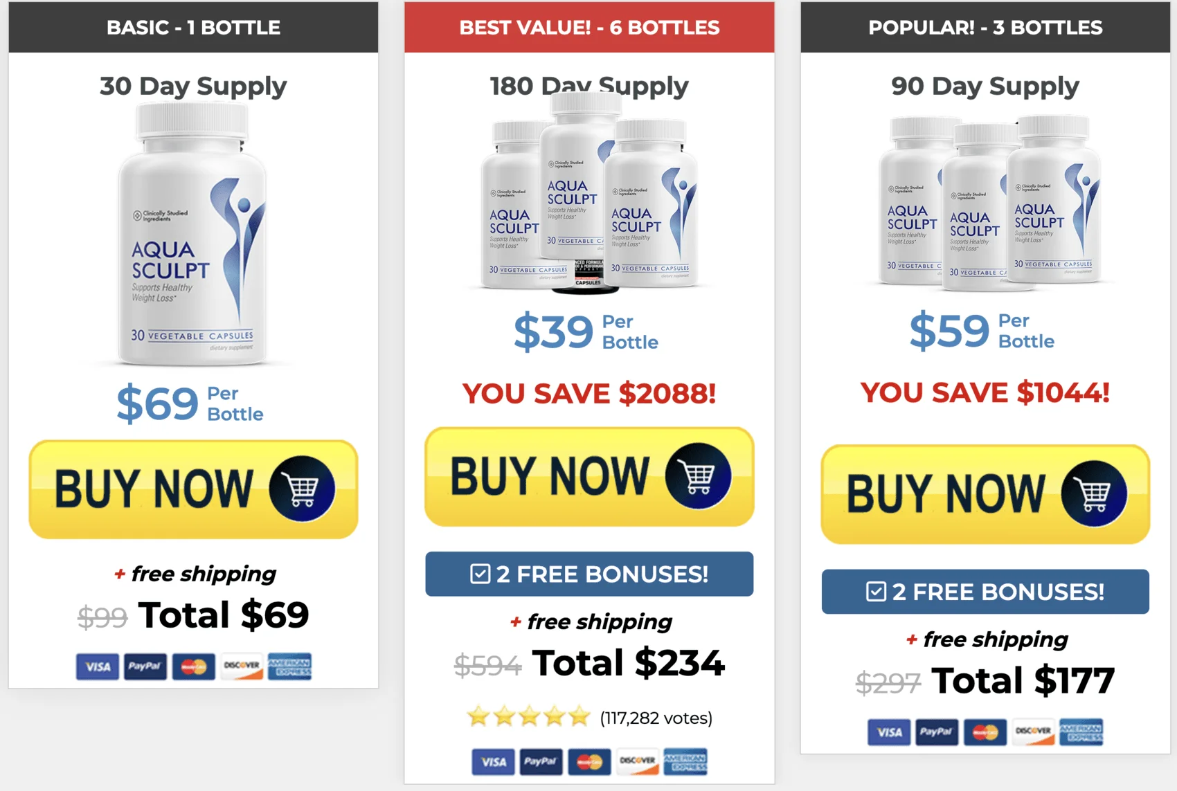 Buy AquaSculpt 1 Bottle